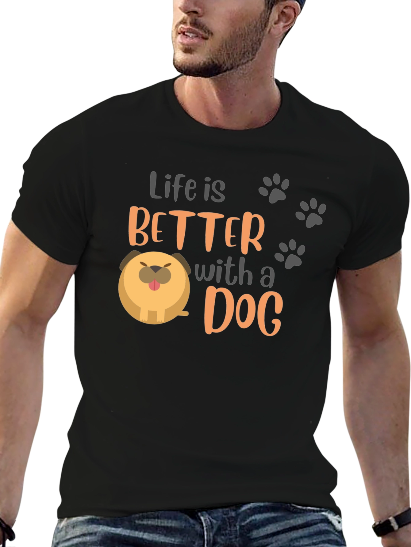 Life Is Better With a Dog T-Shirt – Cute Dog Lover Tee