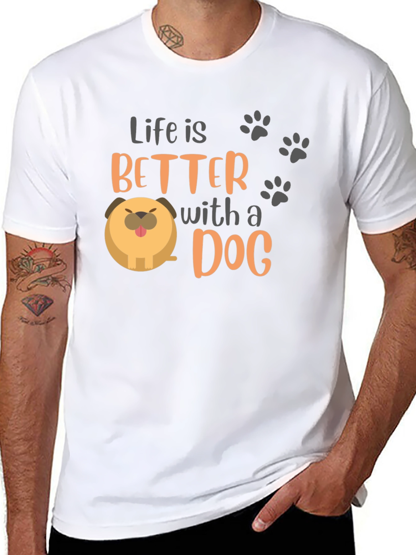 Life Is Better With a Dog T-Shirt – Cute Dog Lover Tee