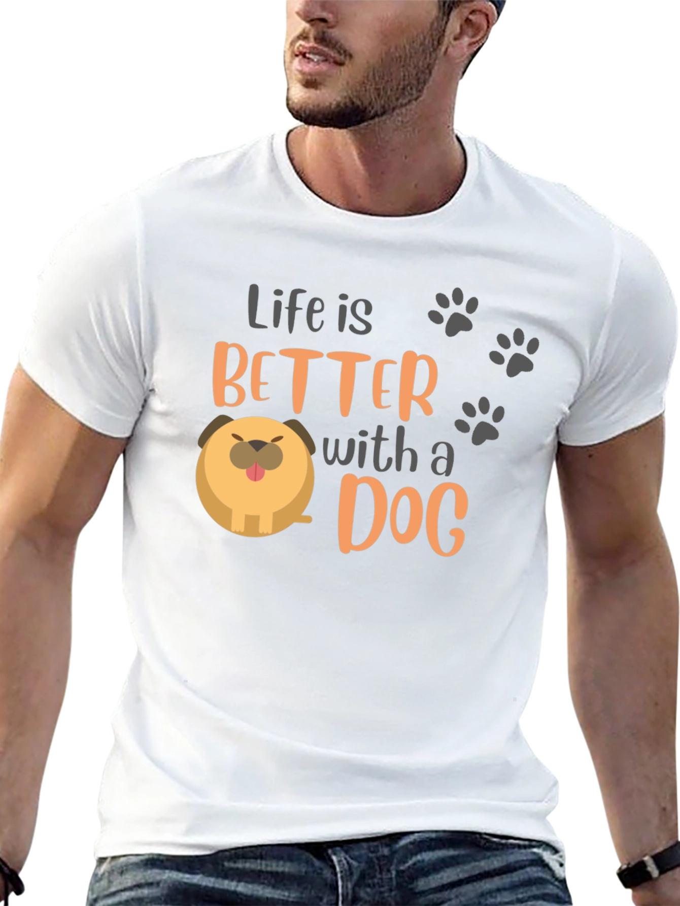 Life Is Better With a Dog T-Shirt – Cute Dog Lover Tee