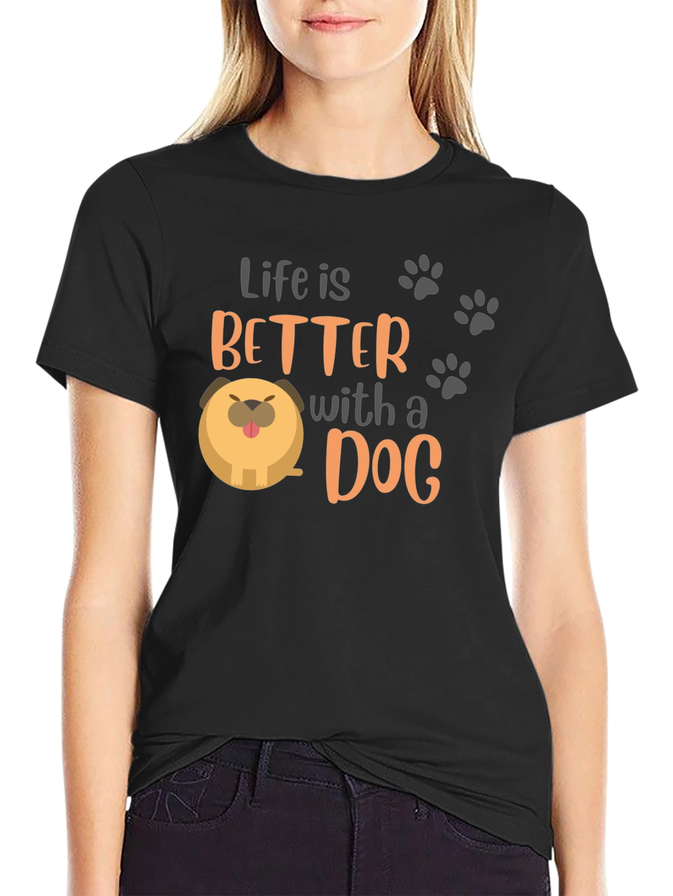 Life Is Better With a Dog T-Shirt – Cute Dog Lover Tee
