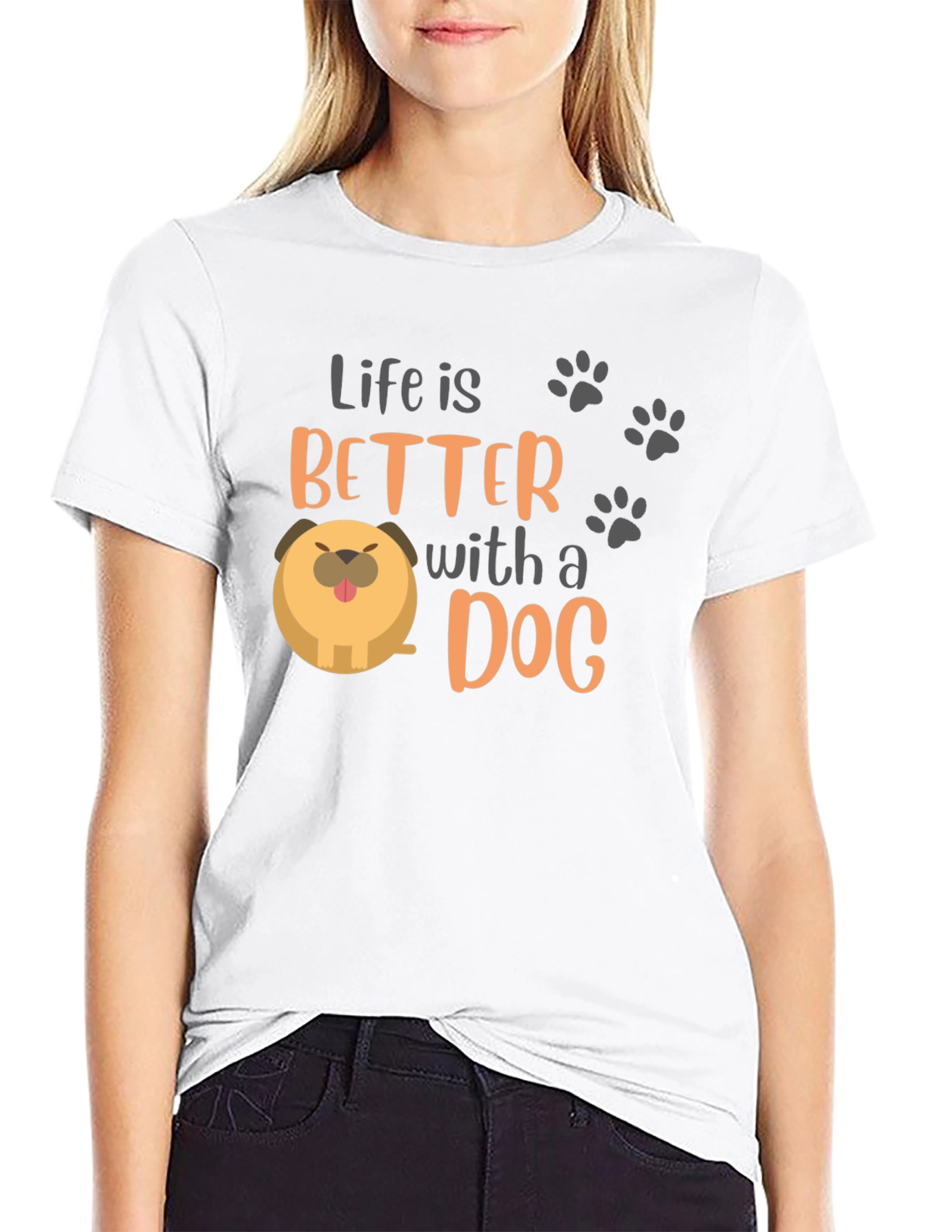 Life Is Better With a Dog T-Shirt – Cute Dog Lover Tee