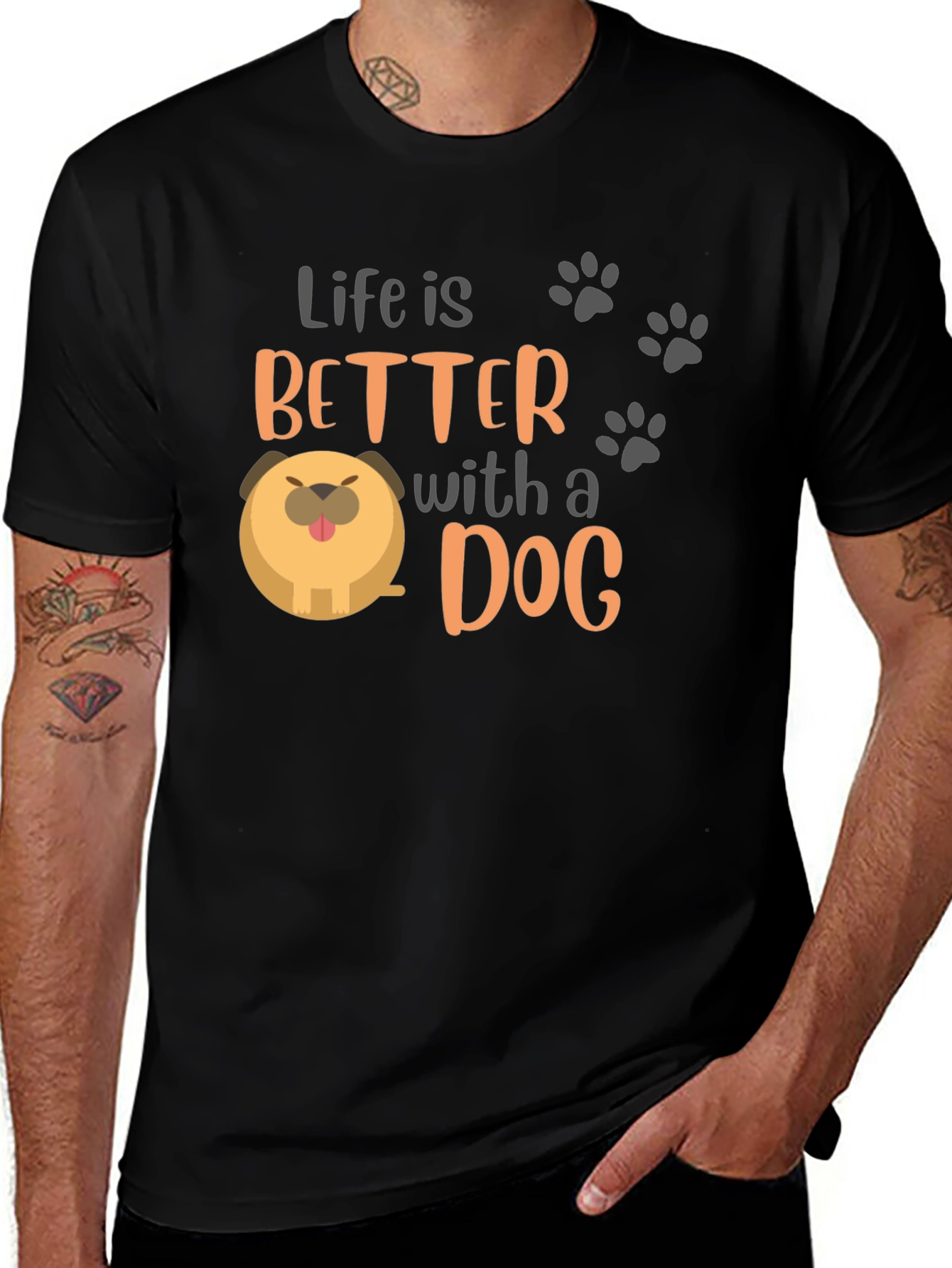 Life Is Better With a Dog T-Shirt – Cute Dog Lover Tee