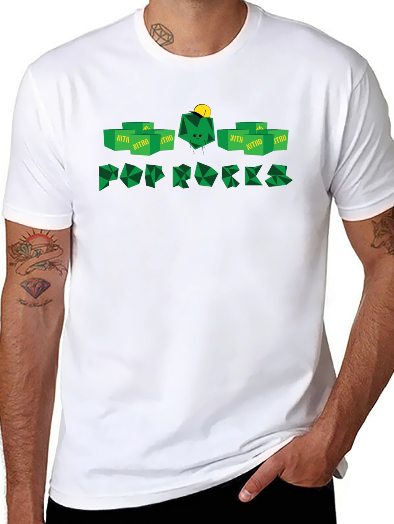 Pop Rocks Graphic Tee - Retro Candy Shirt