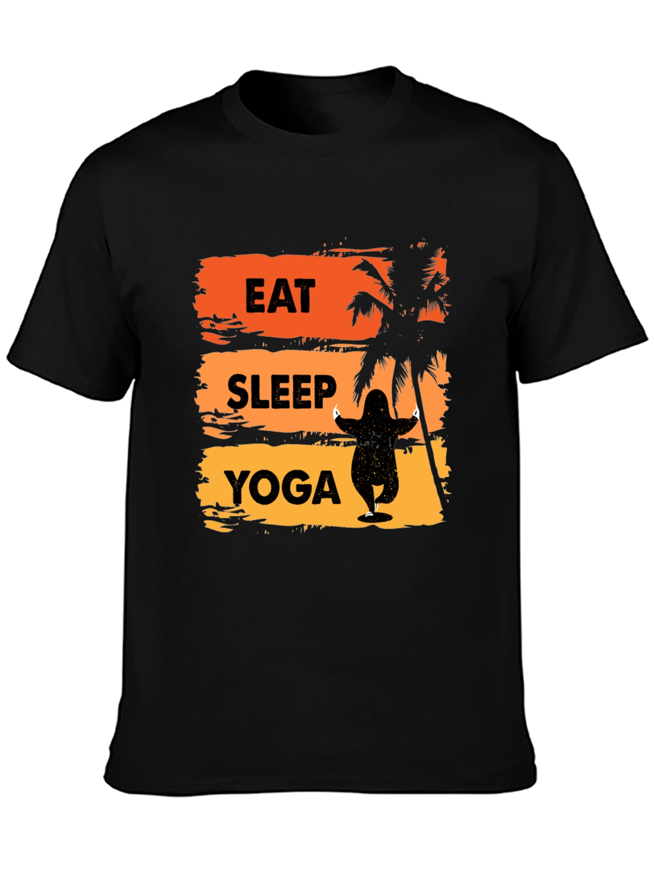 Eat Sleep Yoga T-Shirt - Beach Vibe