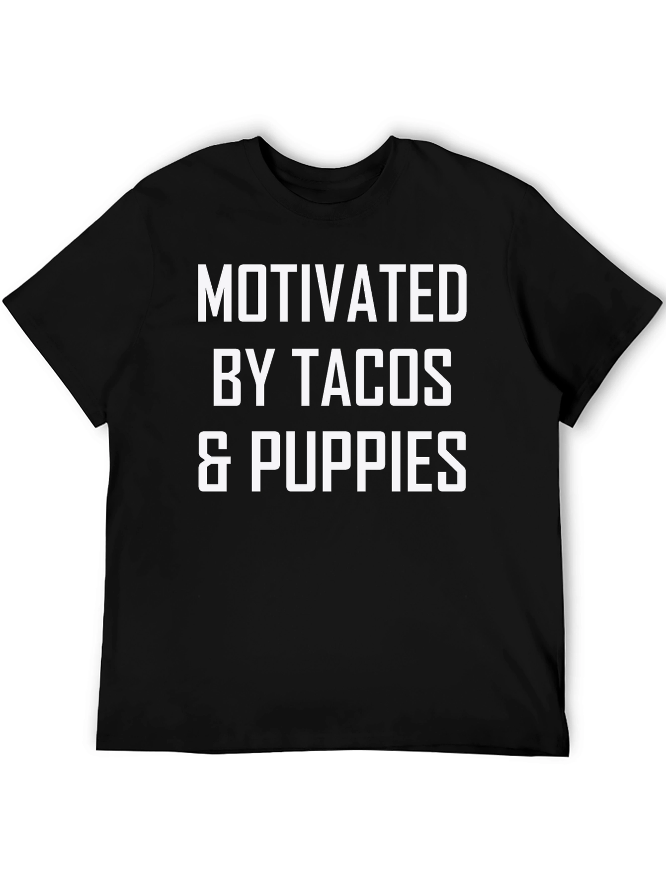 Motivated By Tacos & Puppies Graphic T-Shirt