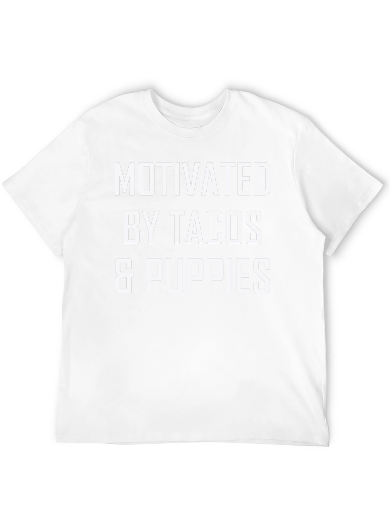 Motivated By Tacos & Puppies Graphic T-Shirt