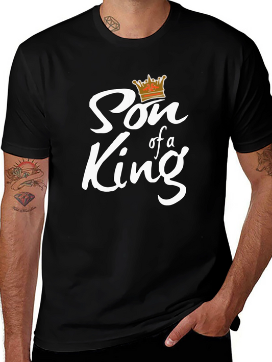 Son of a King Black Graphic Tee