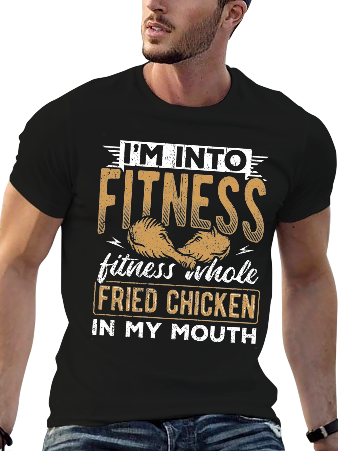 Fitness Fried Chicken Graphic Tee