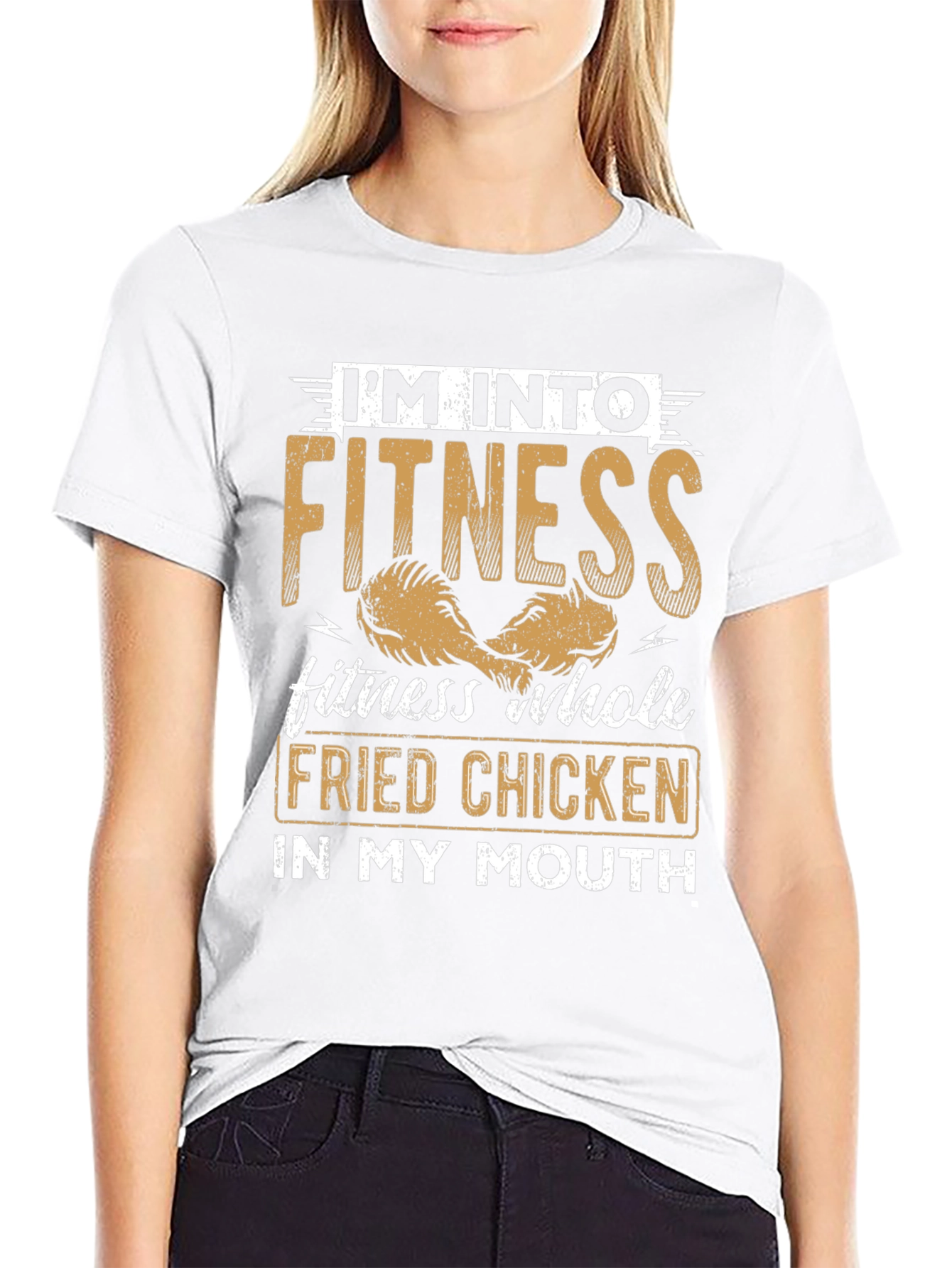 Fitness Fried Chicken Graphic Tee