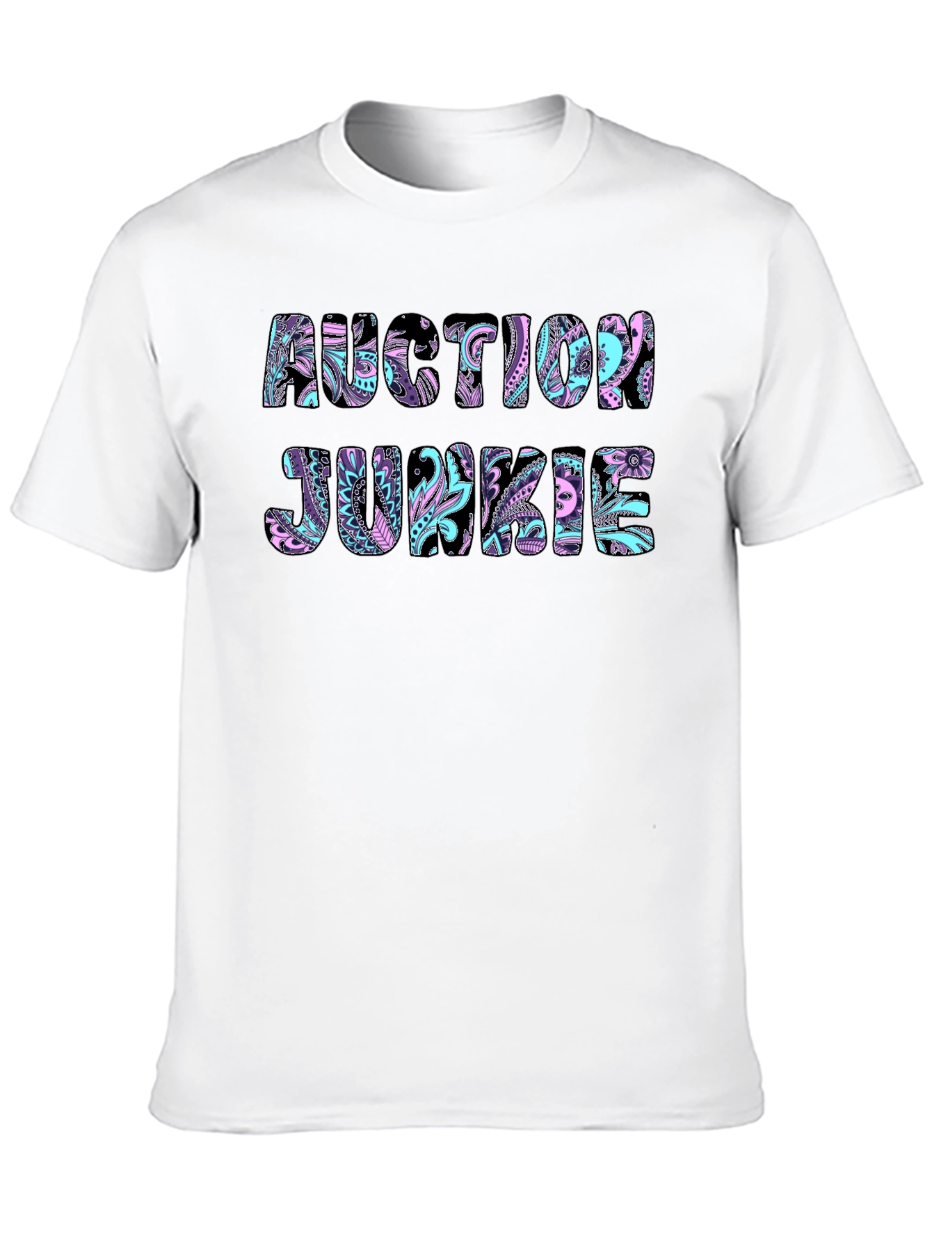 Auction Junkie Graphic Tee - Black Cotton T-Shirt