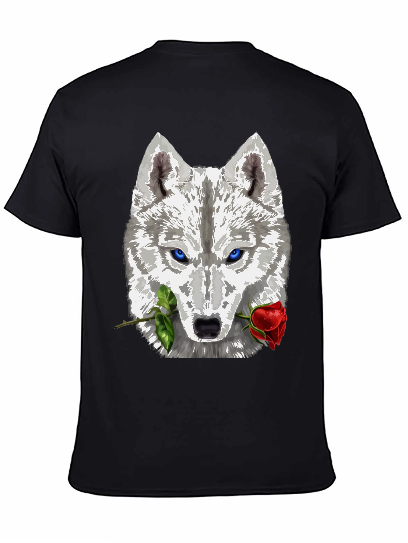 Wolf and Rose Graphic T-Shirt