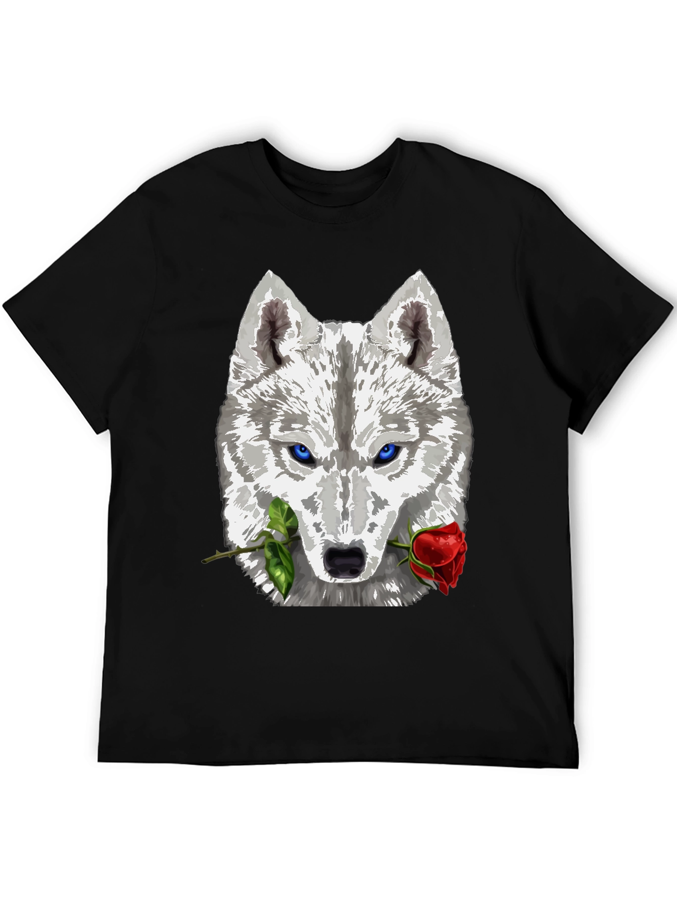 Wolf and Rose Graphic T-Shirt