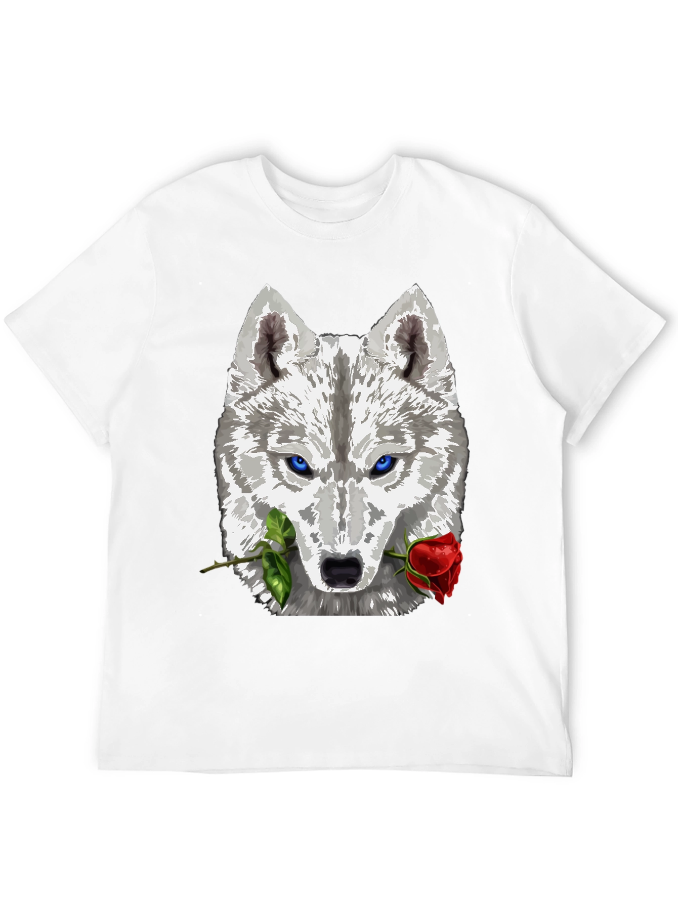 Wolf and Rose Graphic T-Shirt