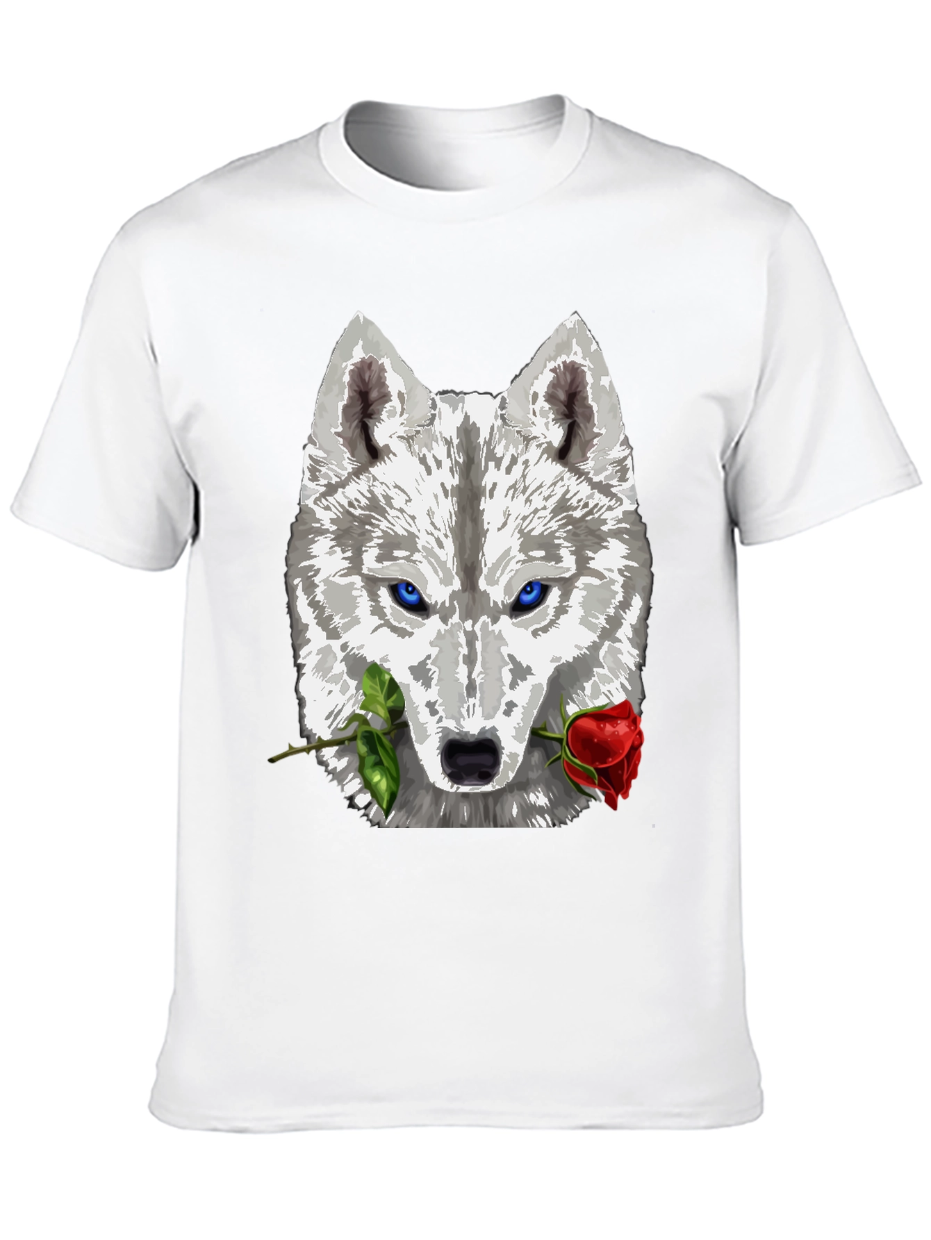 Wolf and Rose Graphic T-Shirt