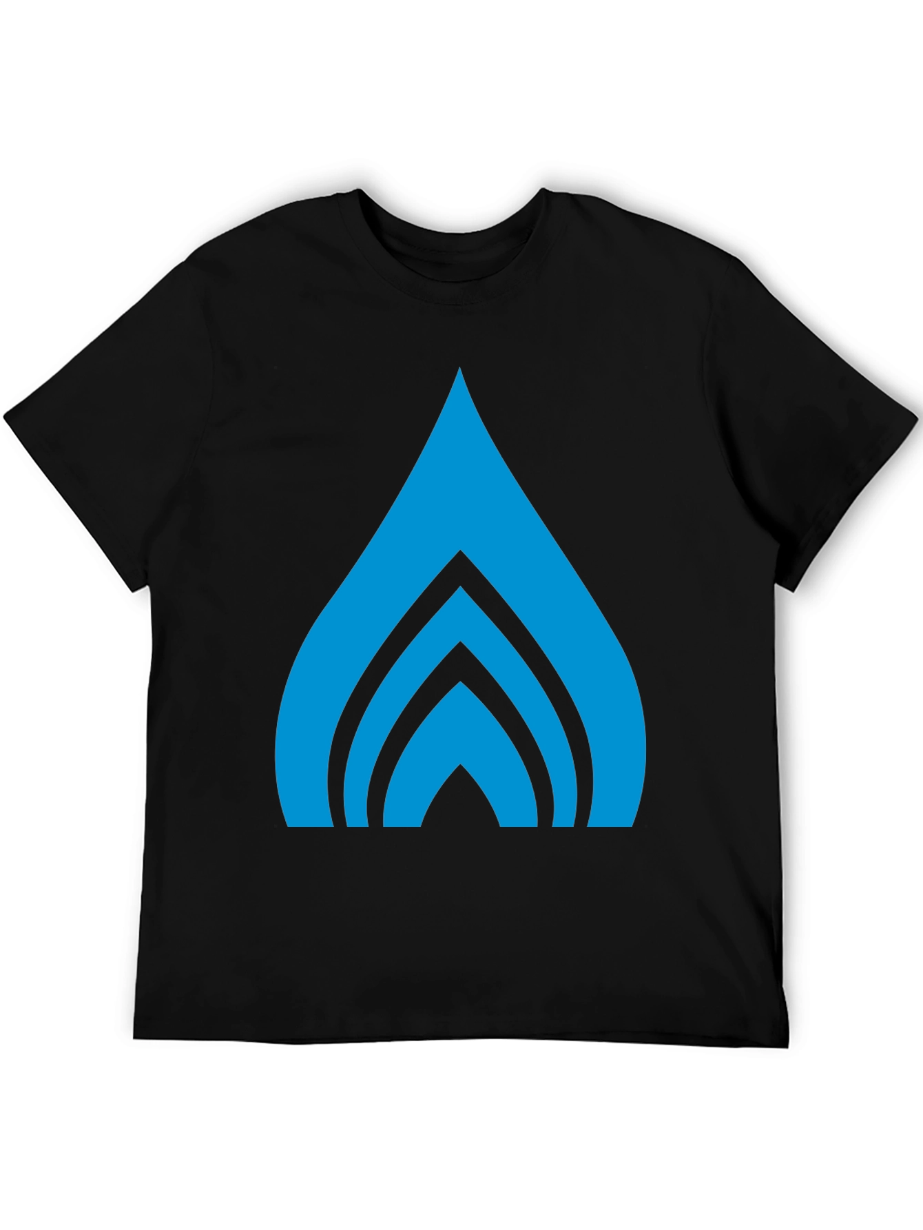 Abstract Graphic Tee - Bold Blue Design