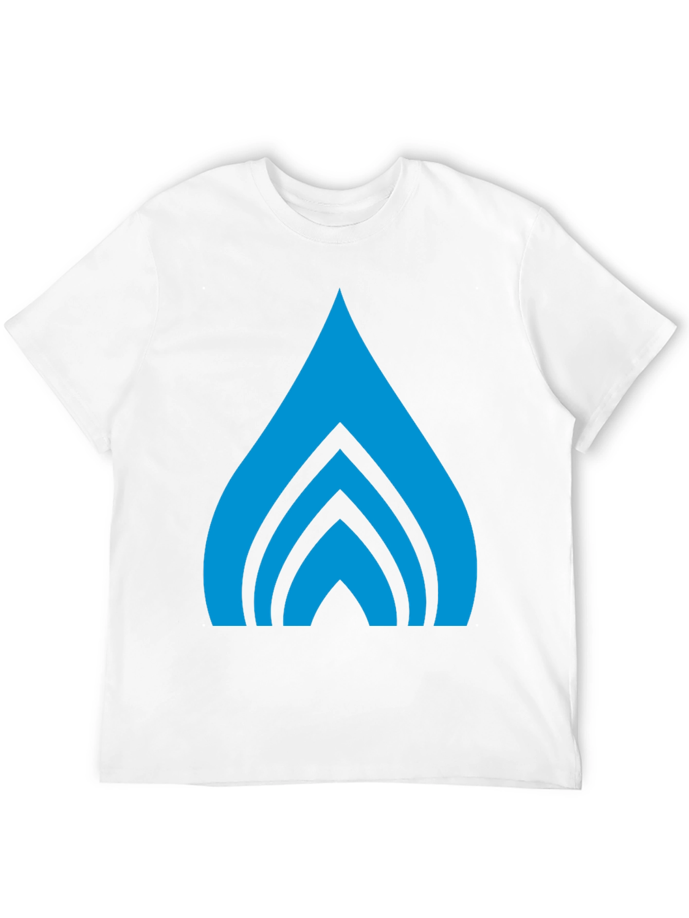 Abstract Graphic Tee - Bold Blue Design