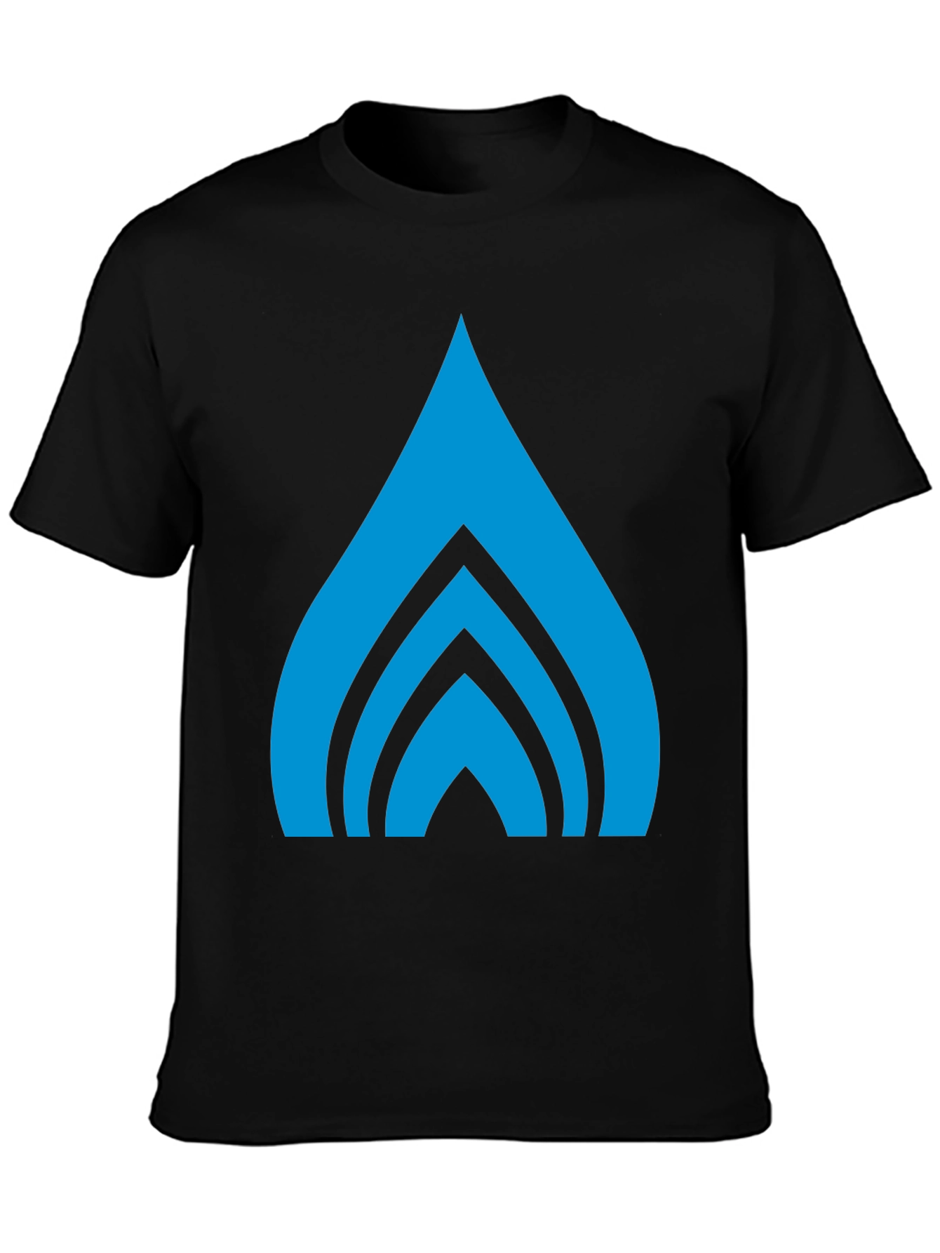 Abstract Graphic Tee - Bold Blue Design