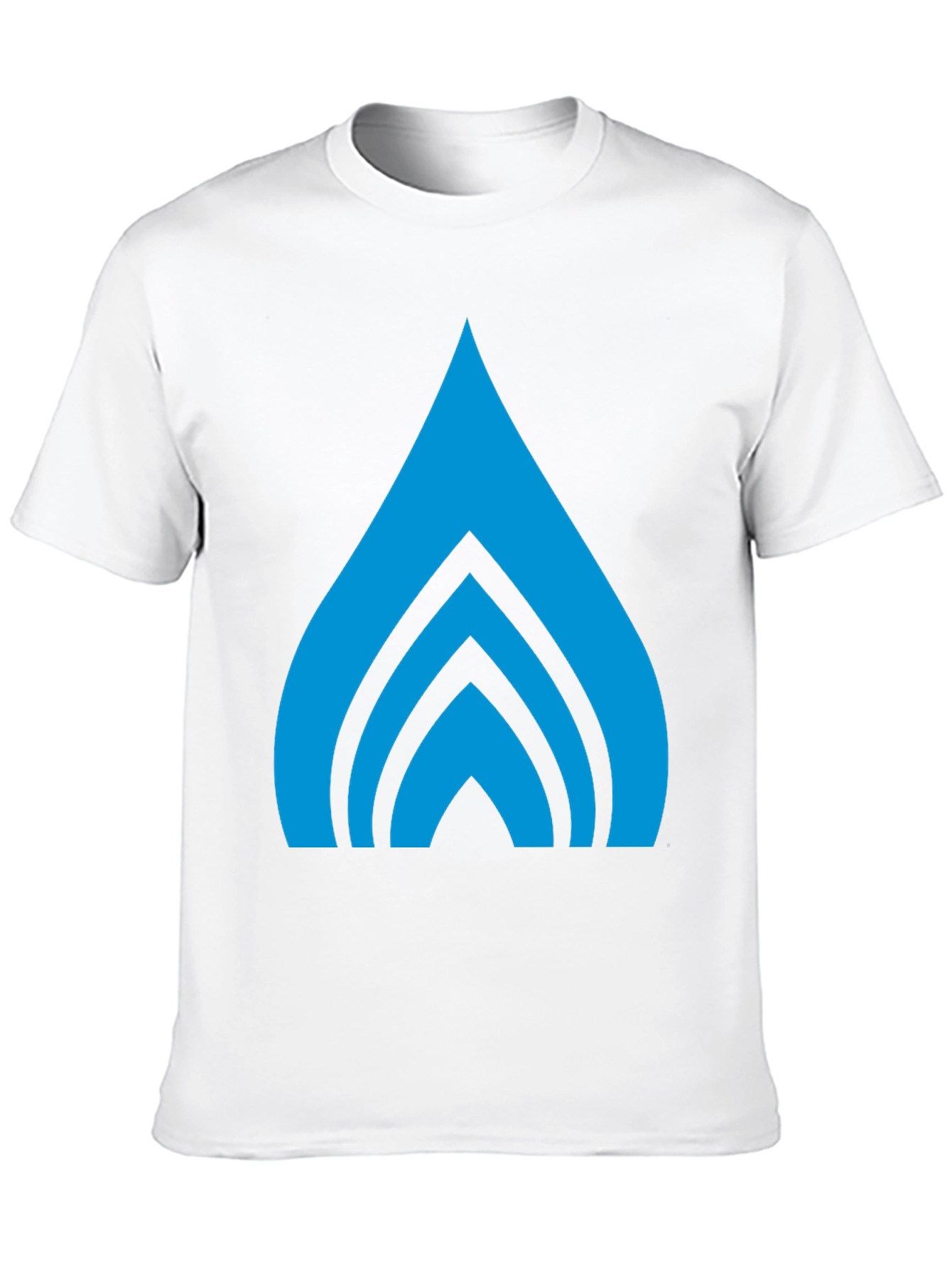 Abstract Graphic Tee - Bold Blue Design