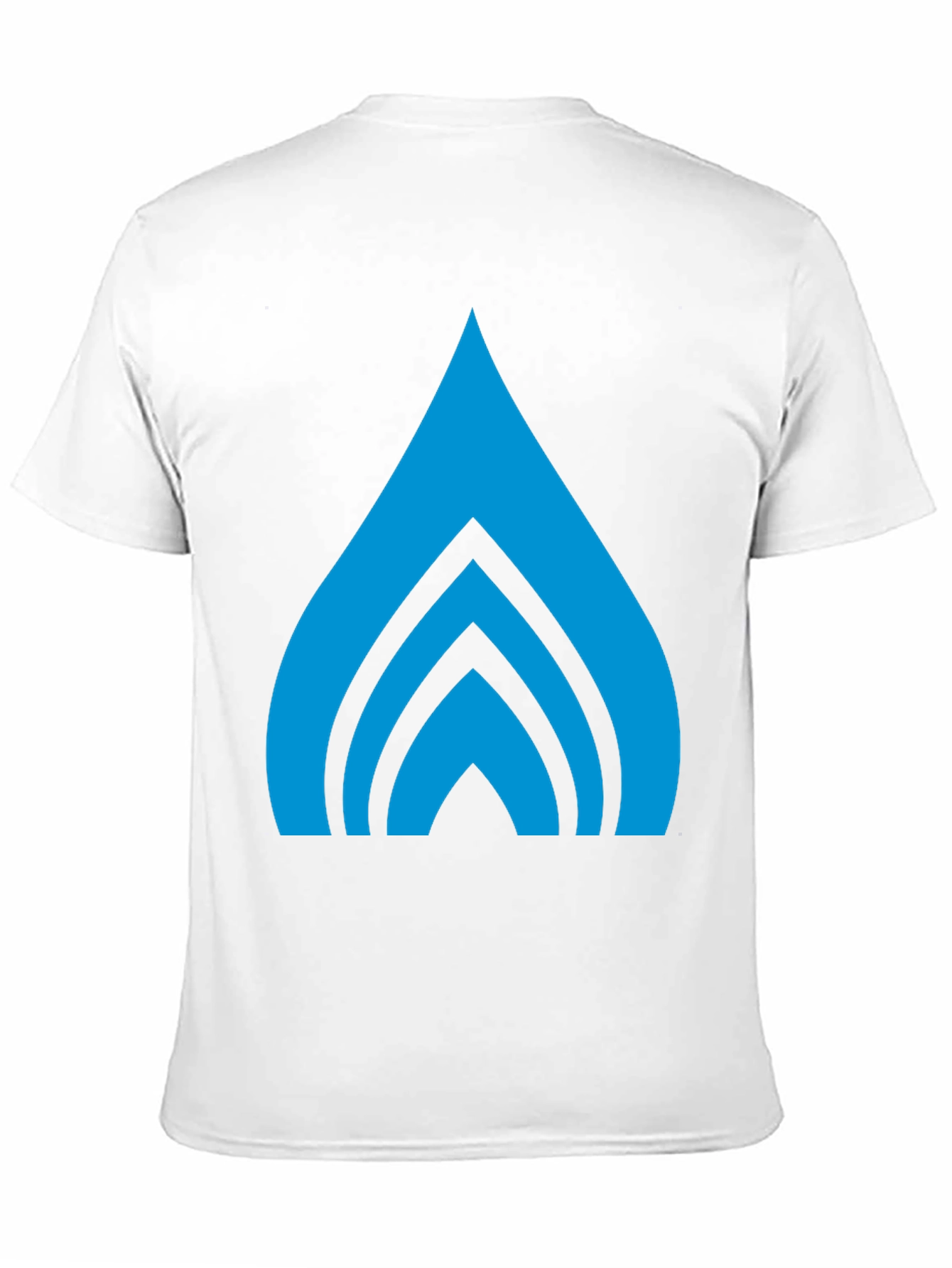 Abstract Graphic Tee - Bold Blue Design