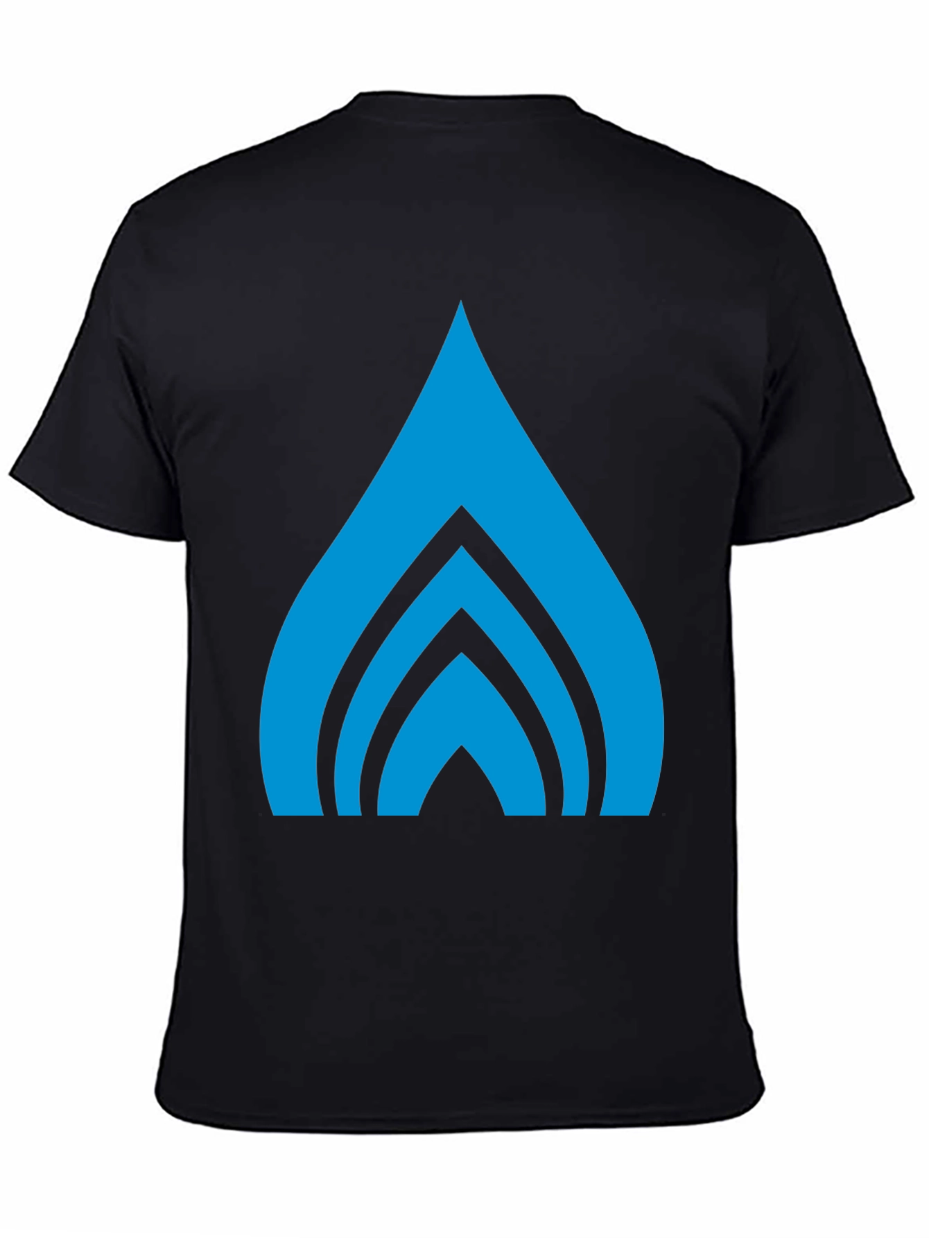 Abstract Graphic Tee - Bold Blue Design