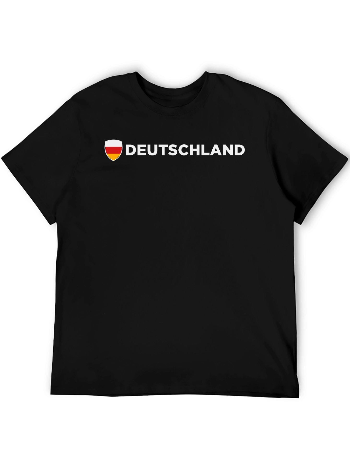 Deutschland Flag Shield T-Shirt - Black
