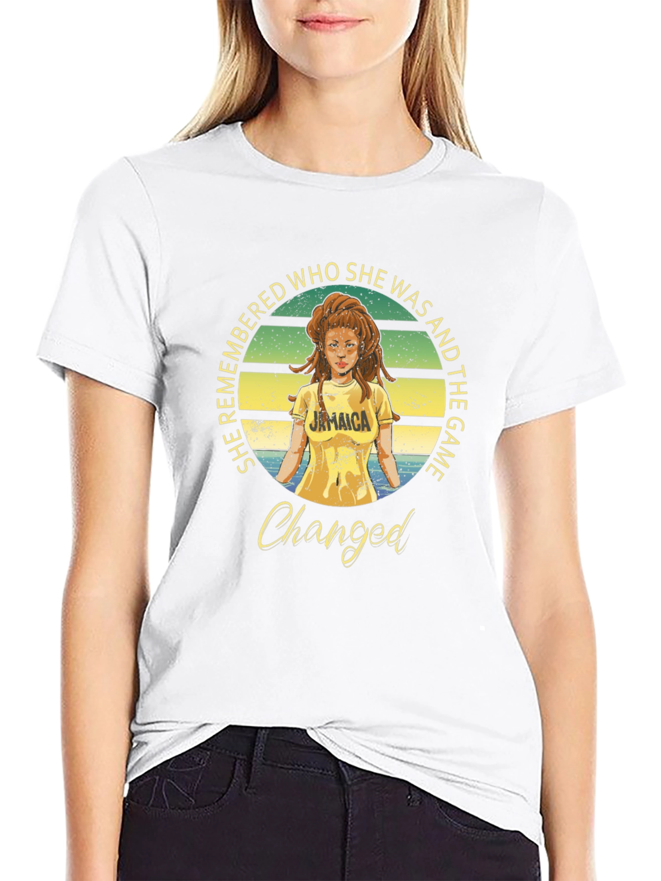 She Remembered Jamaica T-Shirt