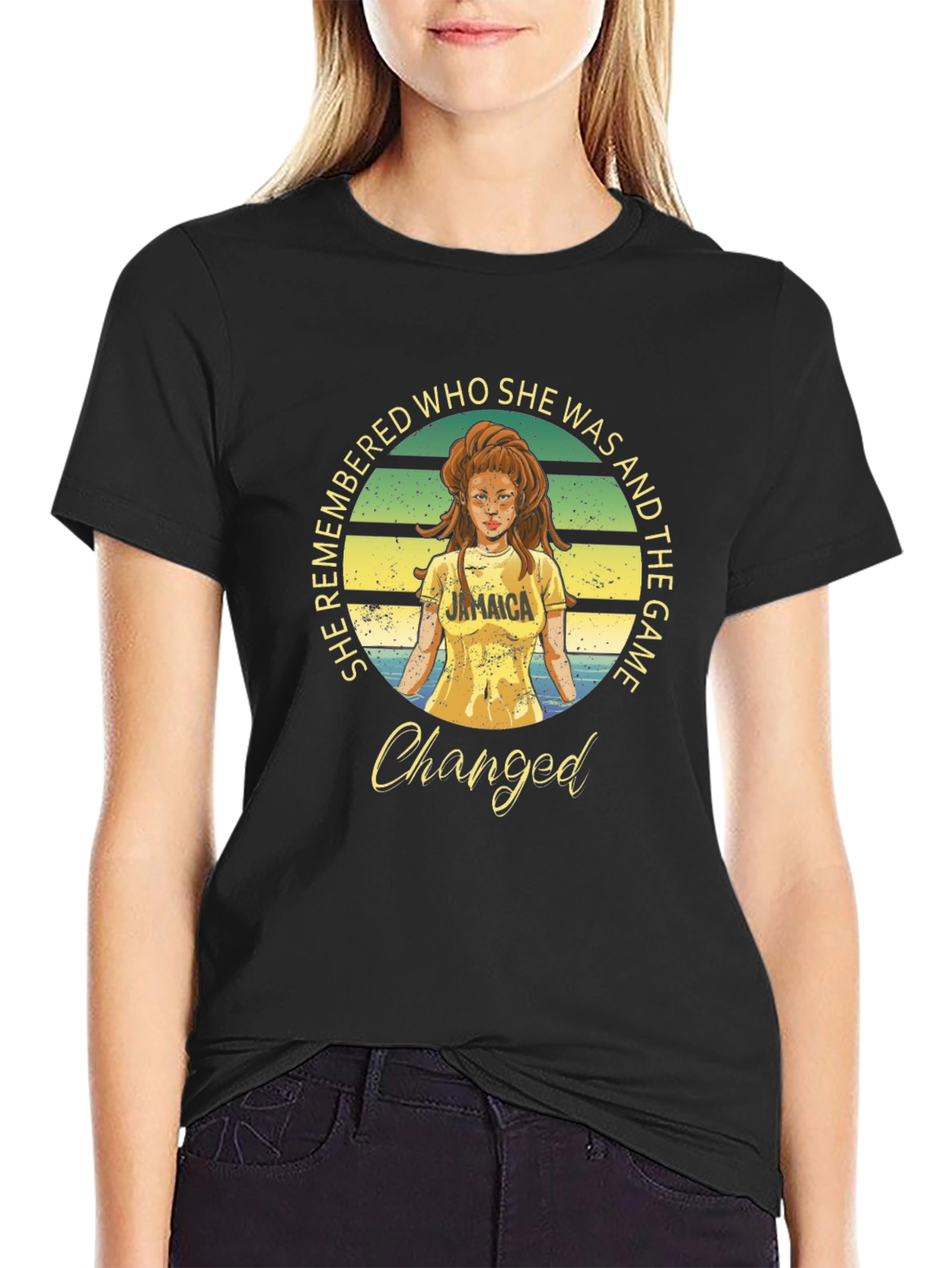 She Remembered Jamaica T-Shirt