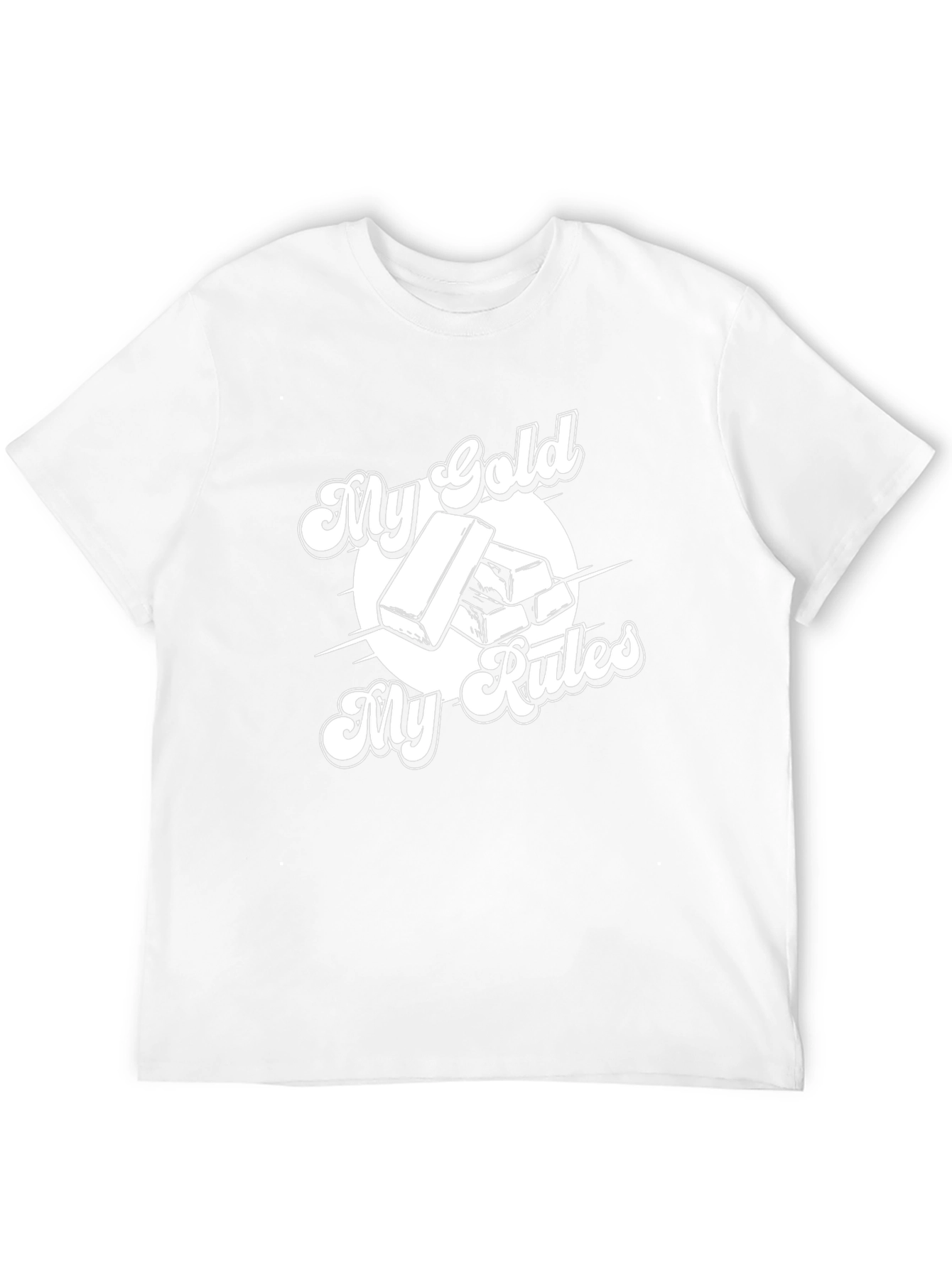 My Gold My Rules Black Graphic T-Shirt