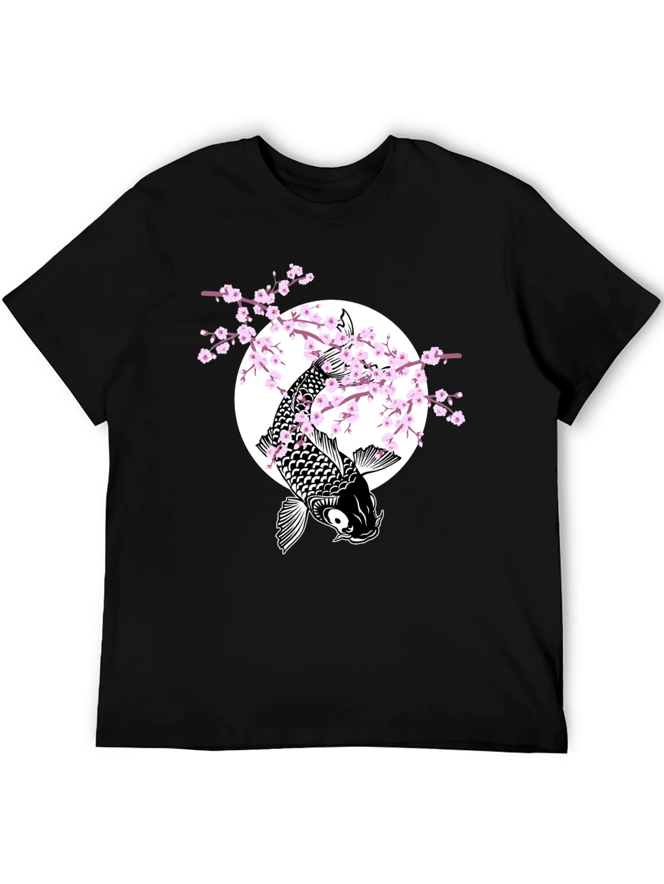 Koi Fish & Cherry Blossom Graphic Tee