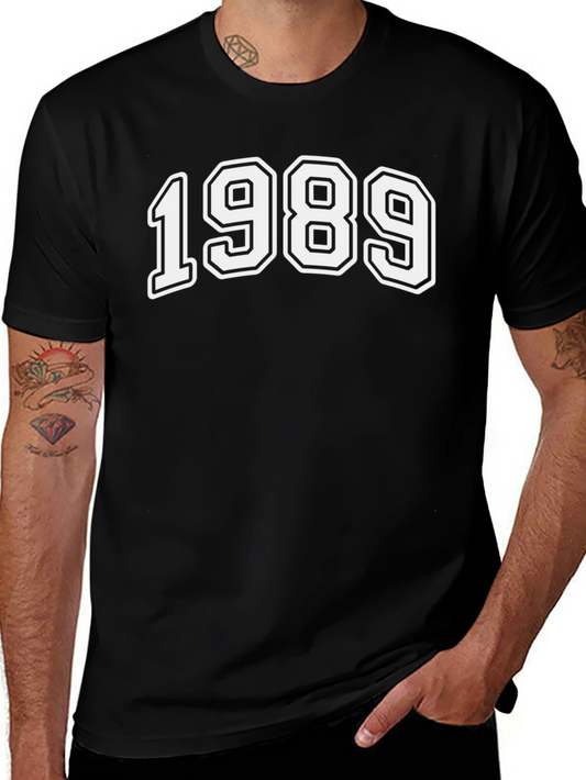 1989 Graphic Tee - Retro Style Black T-Shirt