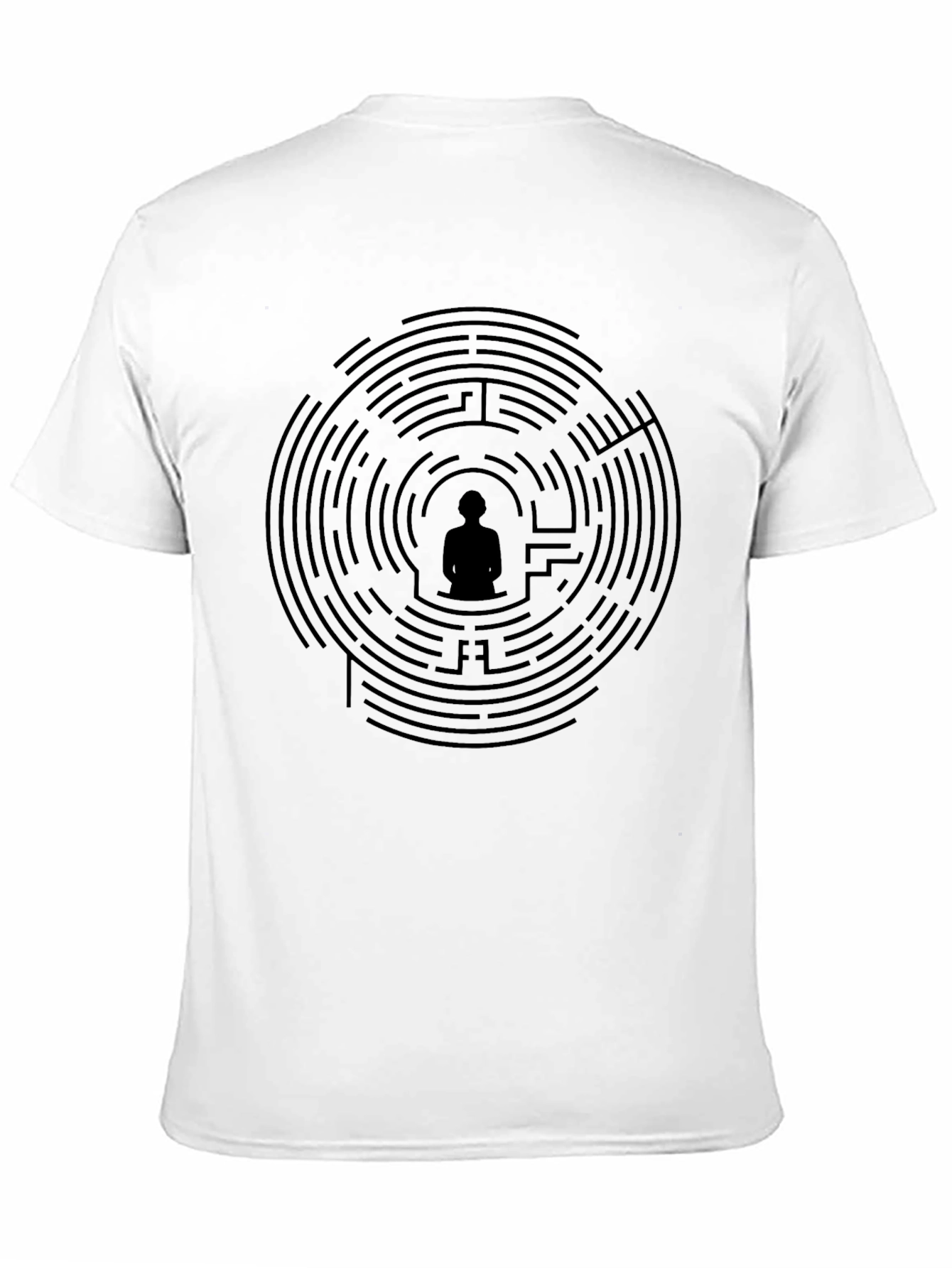 Maze Meditation Black T-Shirt