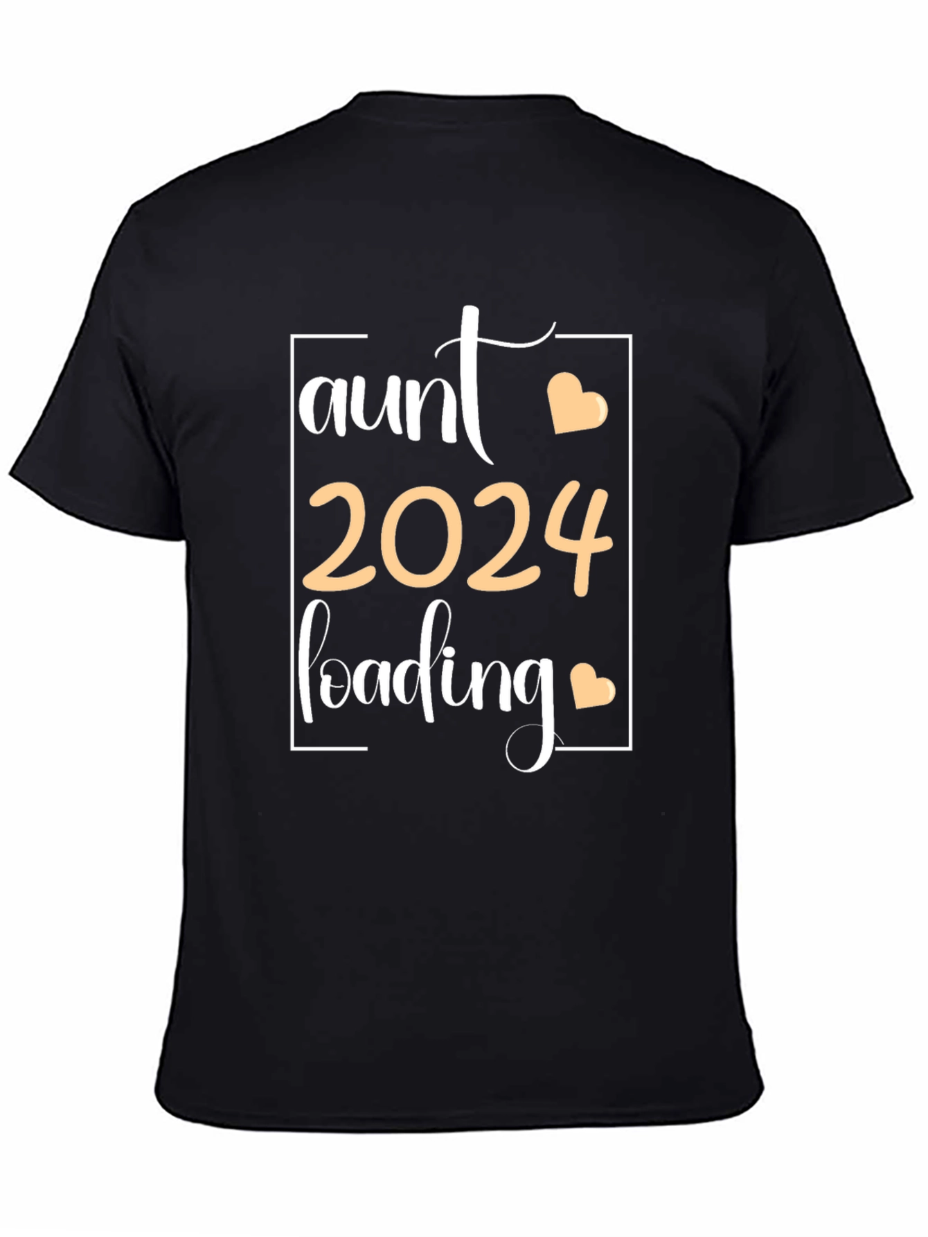 Aunt 2024 Loading T-Shirt - Baby Announcement Tee