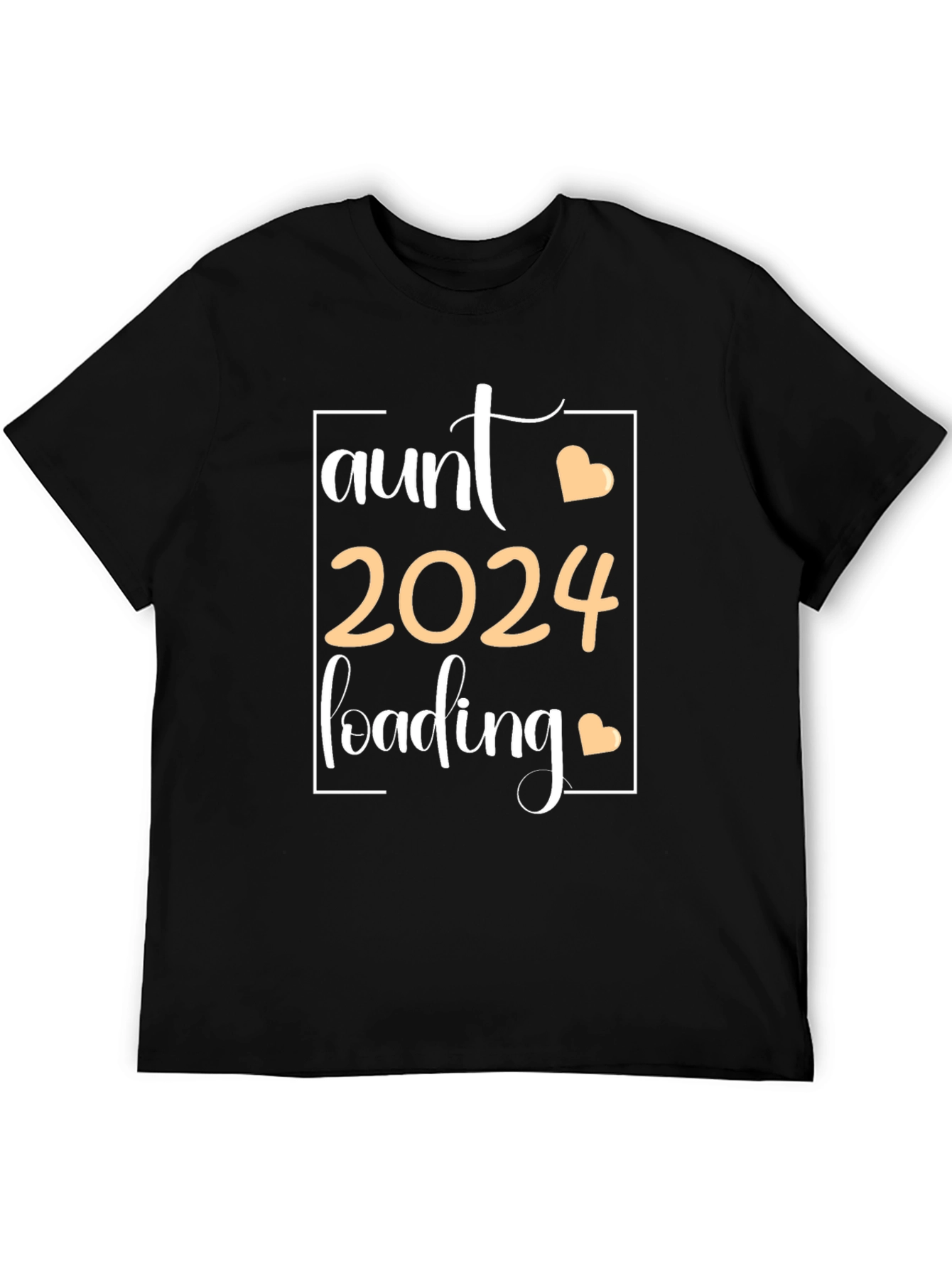 Aunt 2024 Loading T-Shirt - Baby Announcement Tee