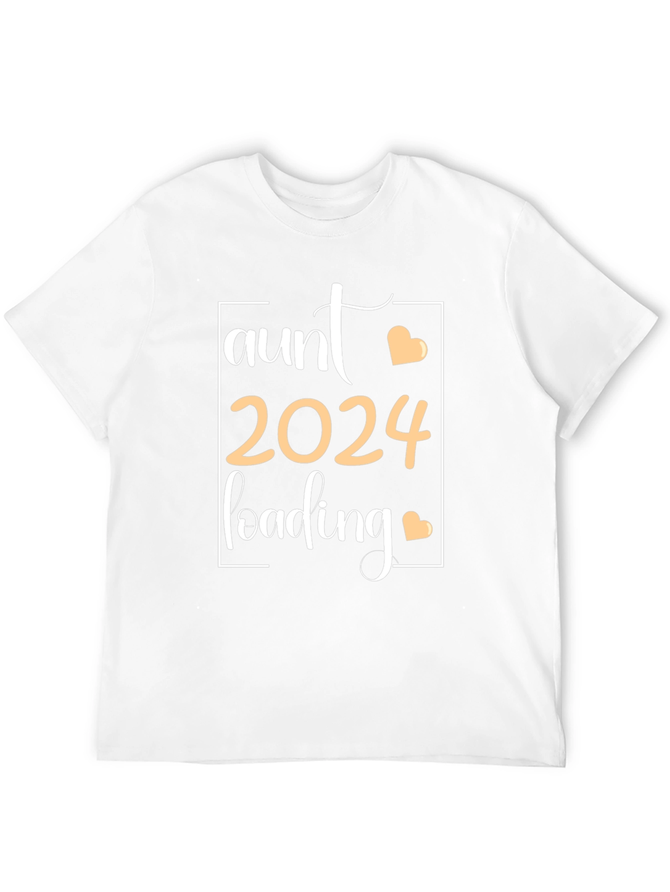 Aunt 2024 Loading T-Shirt - Baby Announcement Tee