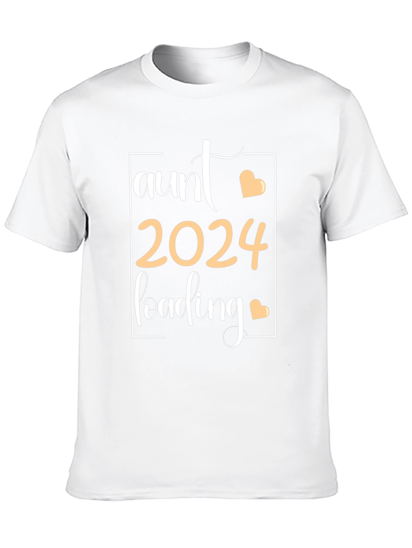 Aunt 2024 Loading T-Shirt - Baby Announcement Tee