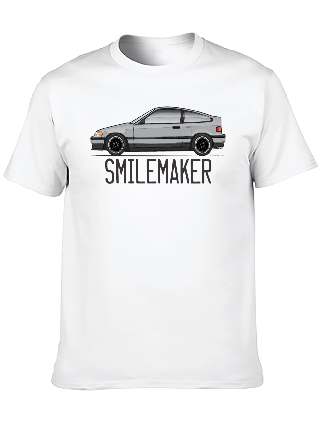 Smilemaker Car Graphic T-Shirt - Black