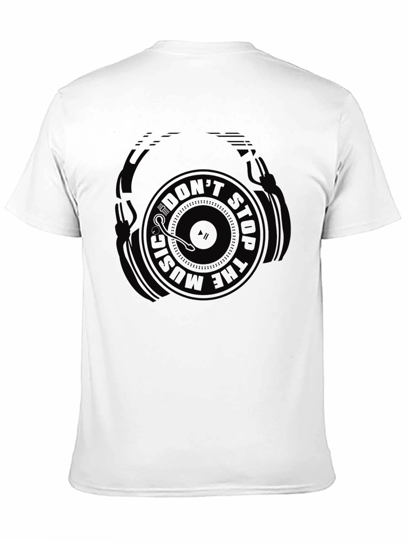 Dont Stop The Music Graphic Tee - Black