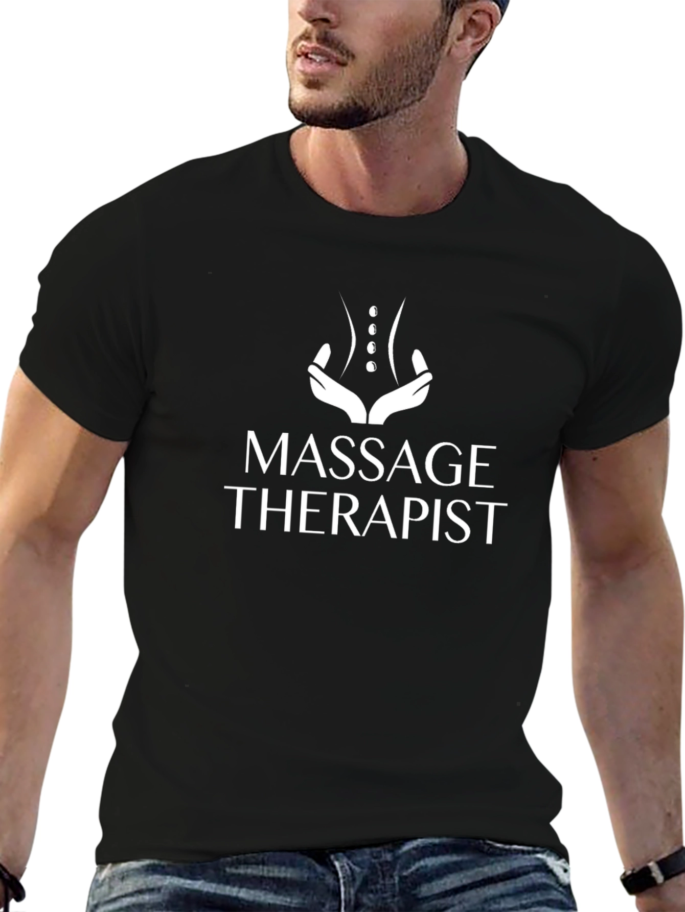 Massage Therapist T-Shirt - Black