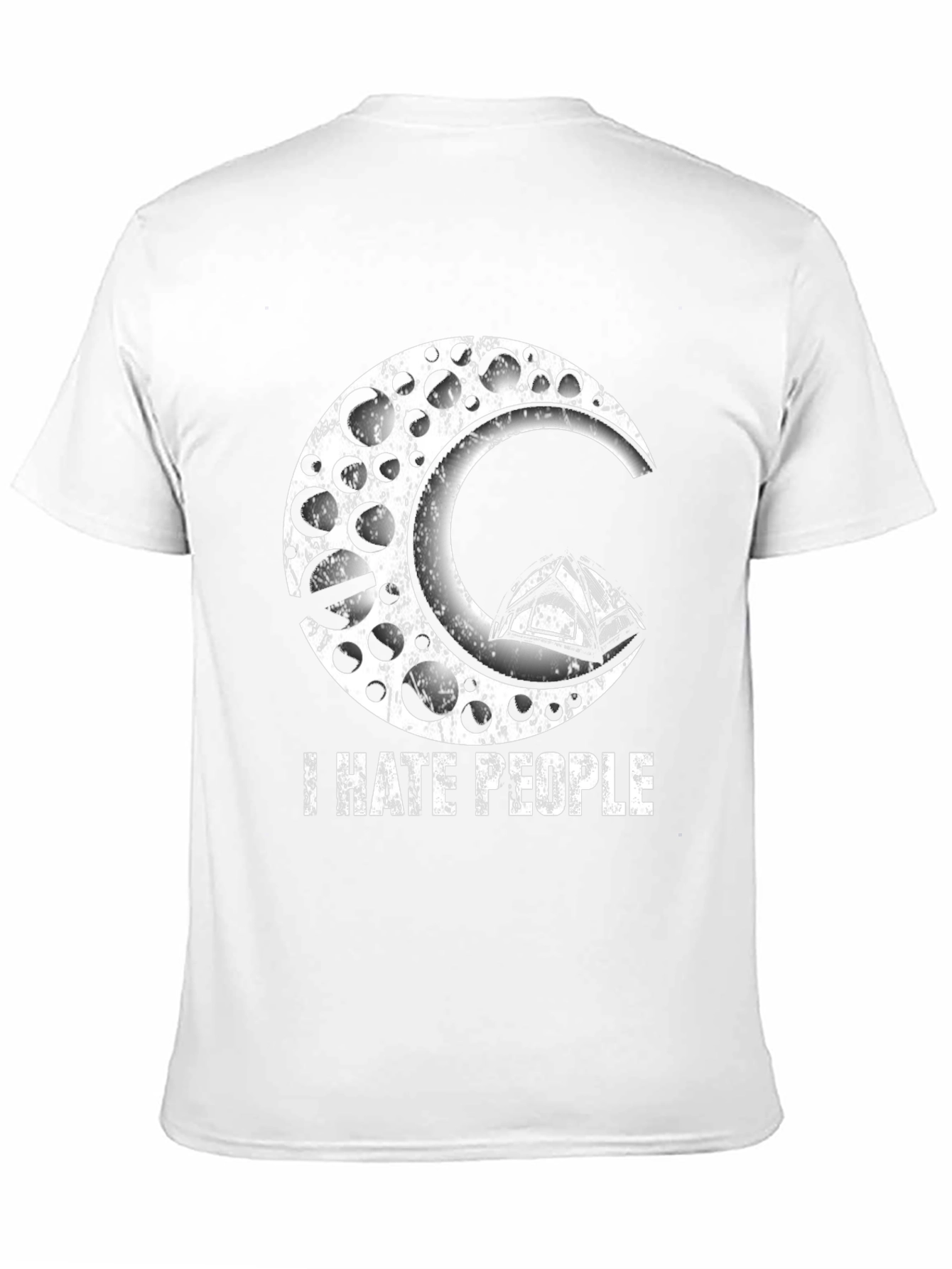 I Hate People Moon & Tent Graphic Tee
