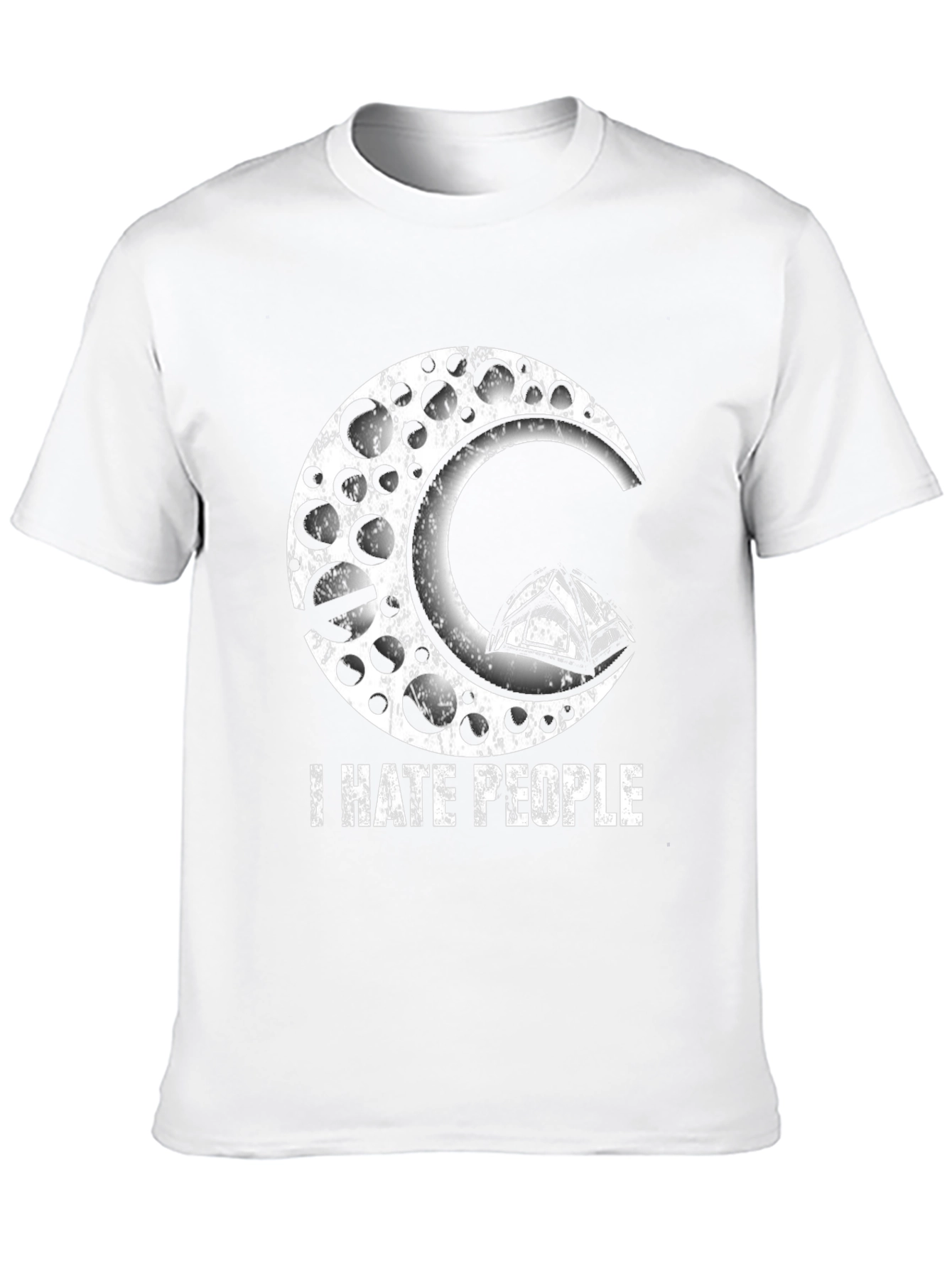I Hate People Moon & Tent Graphic Tee