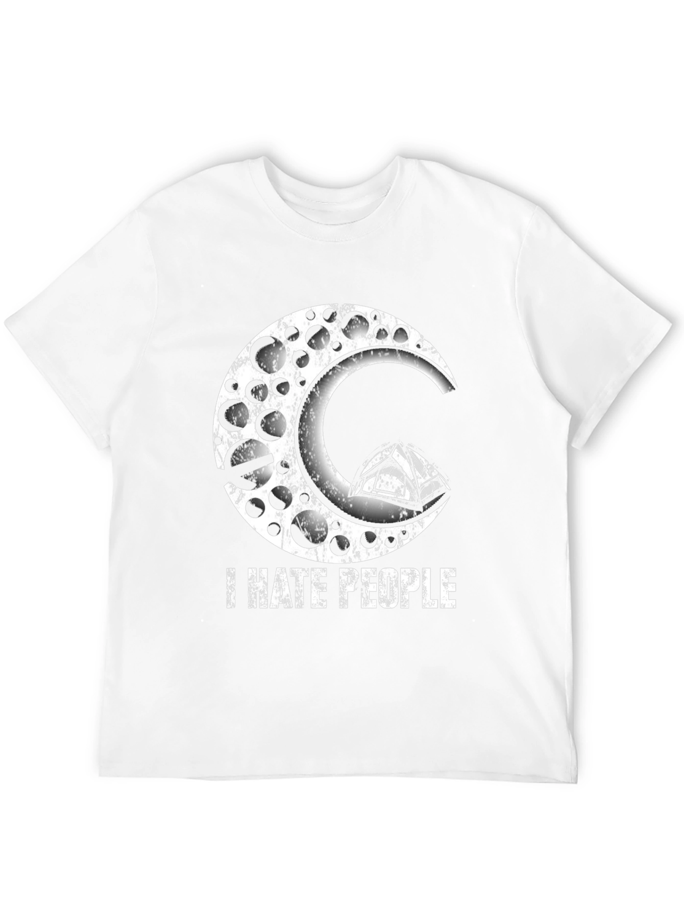 I Hate People Moon & Tent Graphic Tee