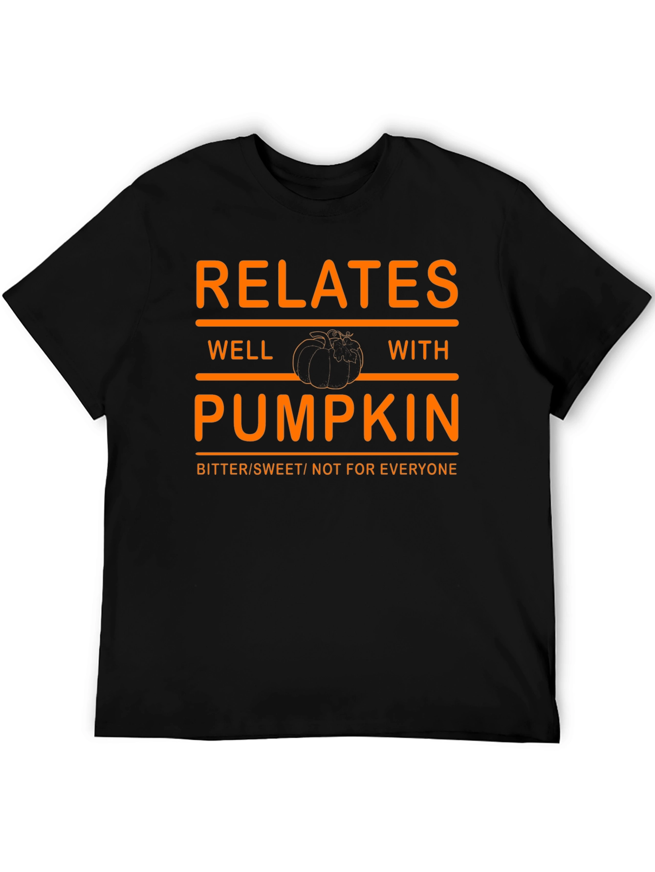 Relates Well With Pumpkin T-Shirt - Bitter Sweet Fall