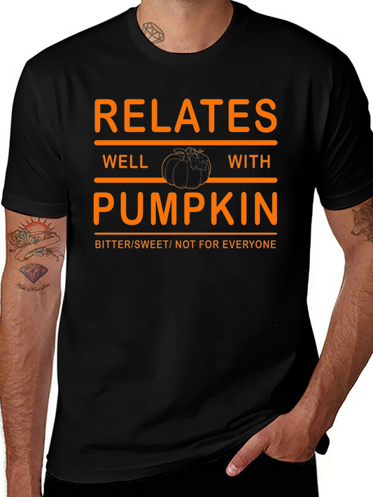 Relates Well With Pumpkin T-Shirt - Bitter Sweet Fall