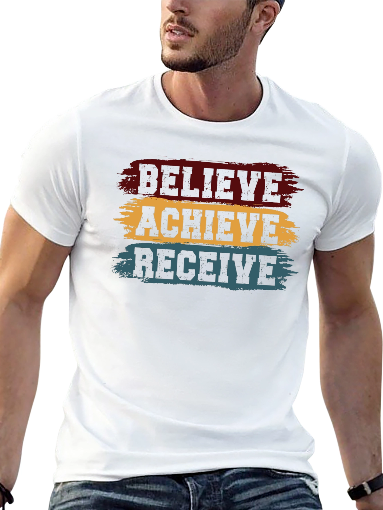 Believe Achieve Receive Graphic Tee