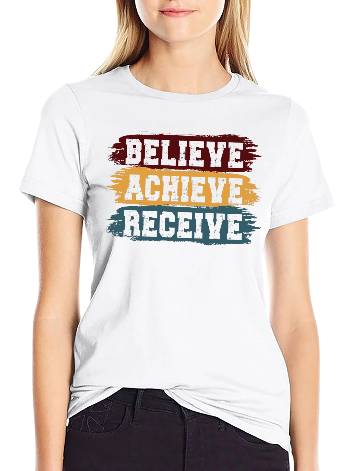 Believe Achieve Receive Graphic Tee