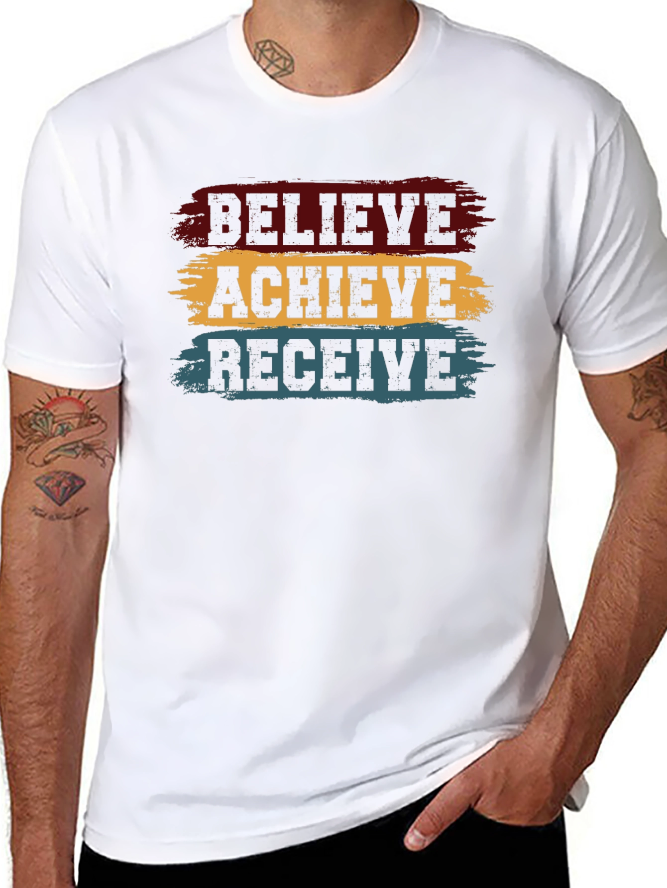 Believe Achieve Receive Graphic Tee