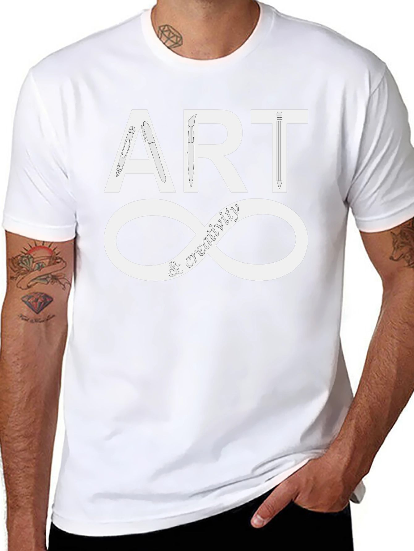 Art & Creativity Infinity T-Shirt - Stylish Graphic Tee