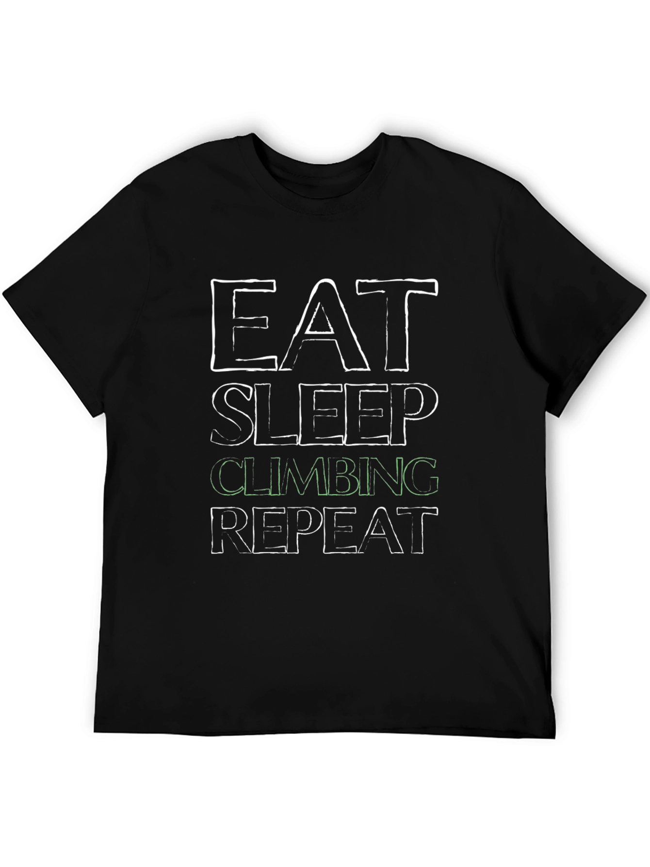 Eat Sleep Climbing Repeat Black T-Shirt