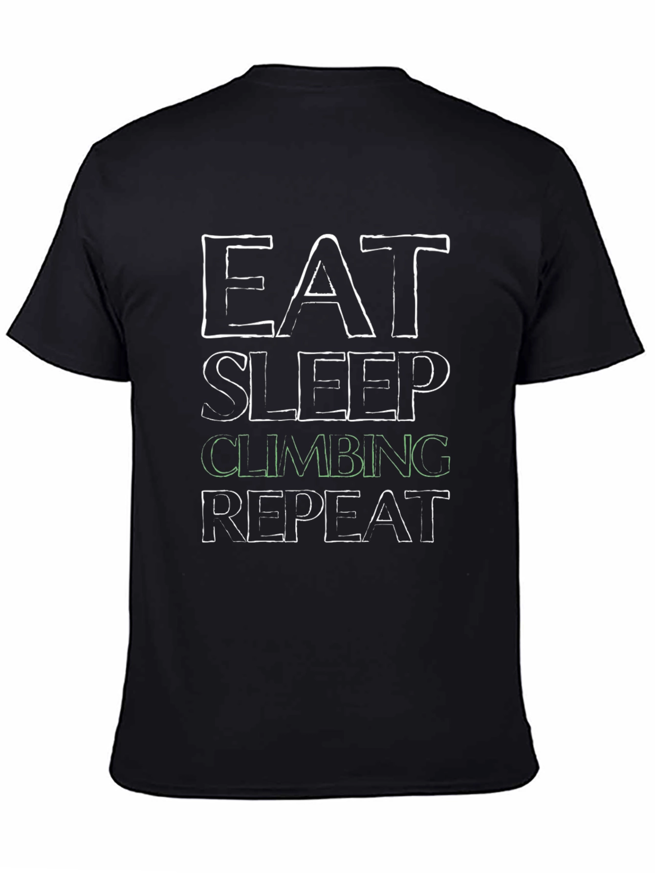 Eat Sleep Climbing Repeat Black T-Shirt