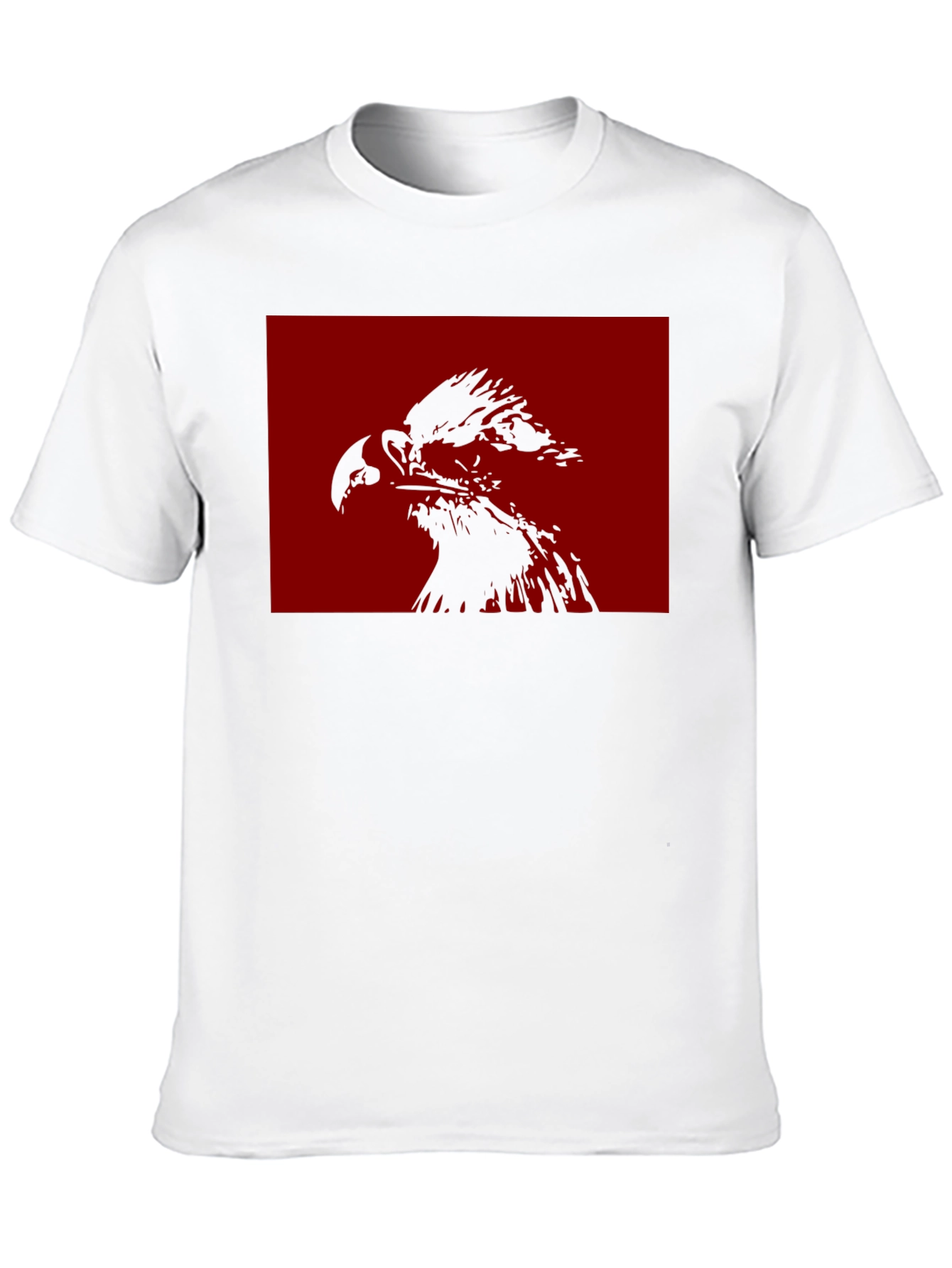Eagle Graphic Tee - Black Cotton Blend Casual Wear